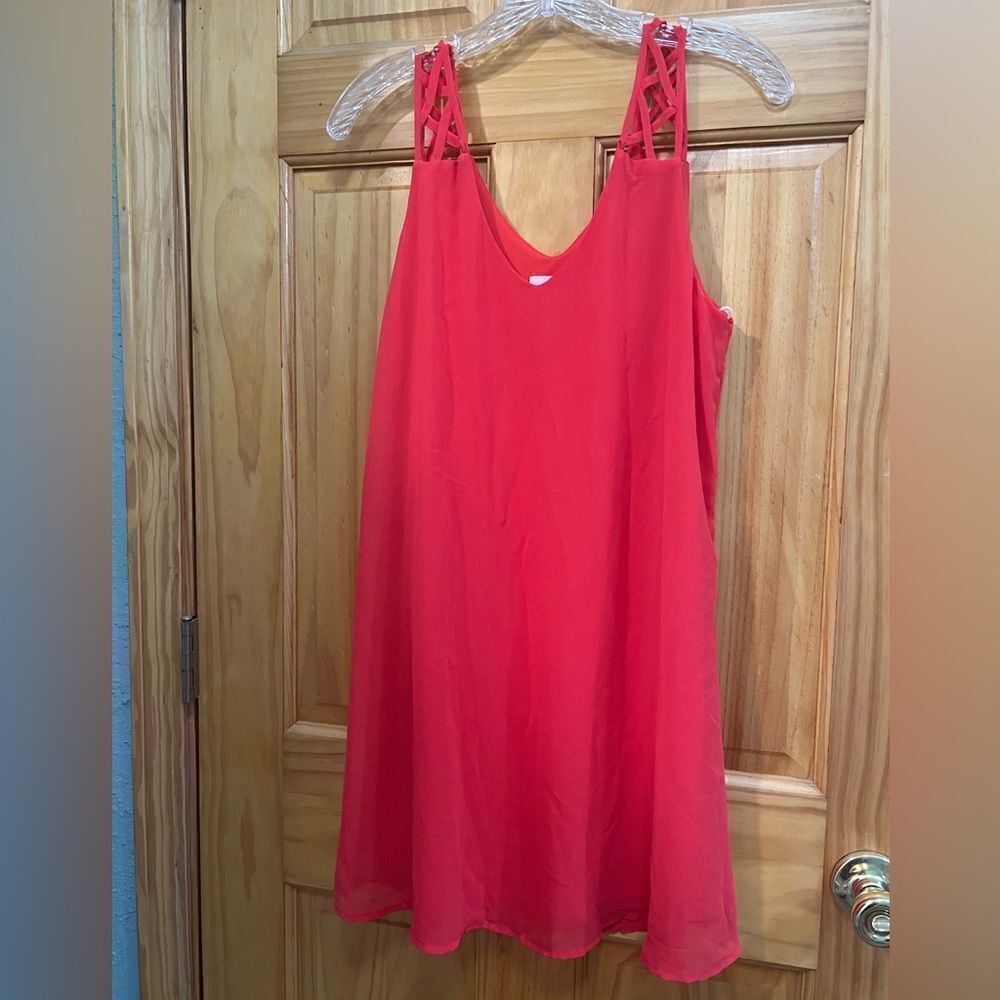 Mine brand size M red summer dress